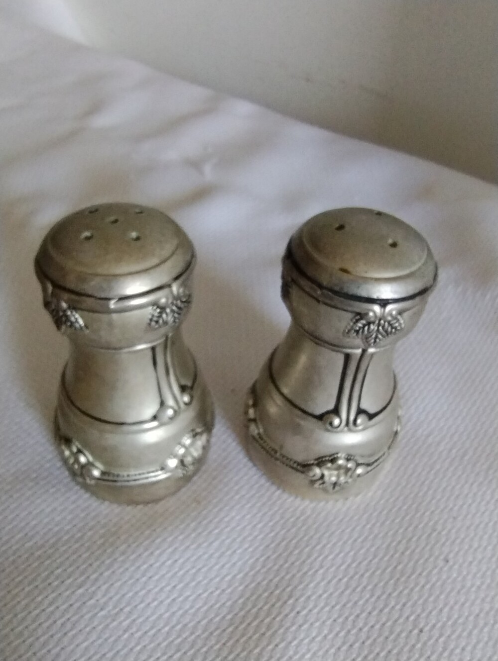 Silver Decorative Salt and Pepper Shakers - Classic Home Accent